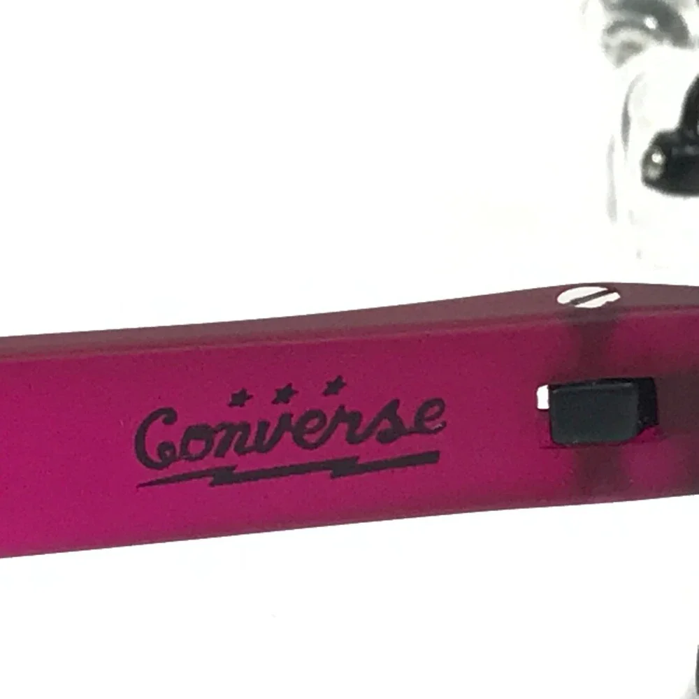 Converse Kids Eyeglasses Frames K016 BLACK Purple Rectangular Full Rim 47-16-135
